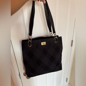 Chanel suede shoulder bag